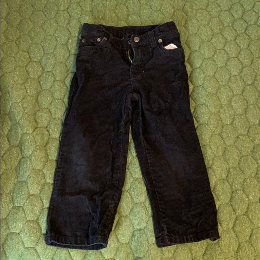 Black corduroy pants